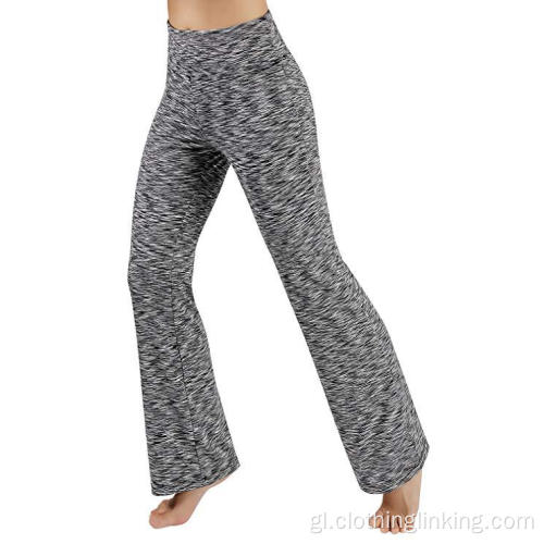 Pantalón de yoga para muller BootCut